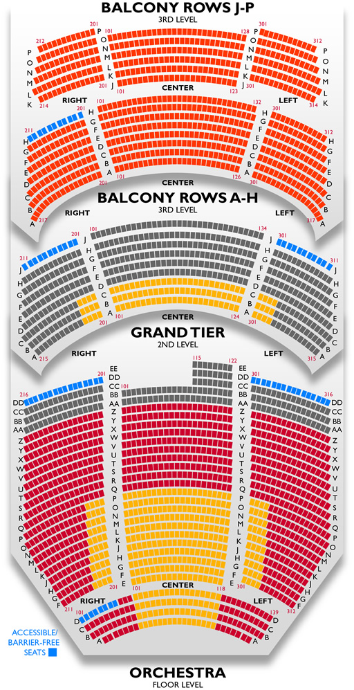 dpac seating chart view dpac seating chart
